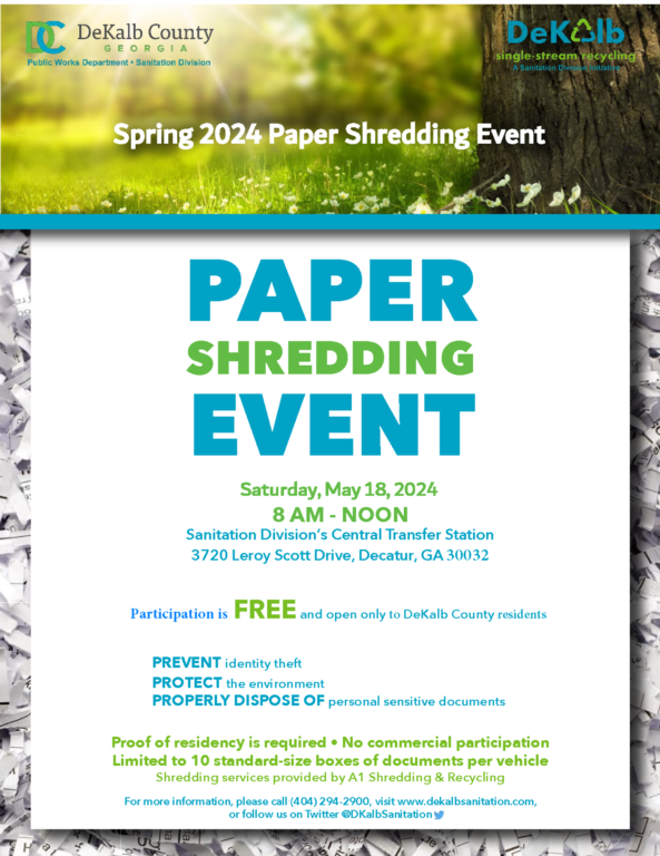 Spring 2024 Paper Shredding Event